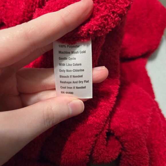 Wonderly Womens Red Cowl Neck Sweater Size XL Oversized Soft Fluffy Comfortable - Picture 4 of 5